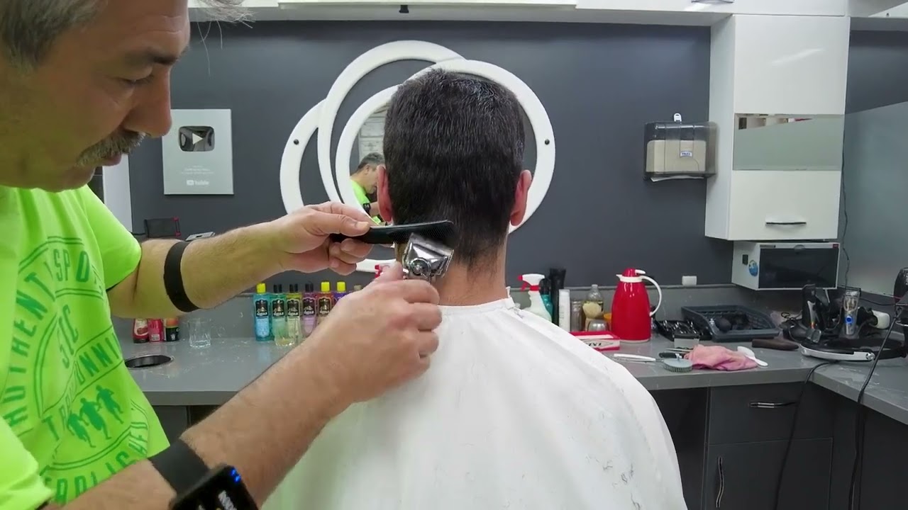 PERFECT ASMR FACE CLEAN WITH MUNUR ONKAN! HAIR CUT ANT HEAD MASSAGE