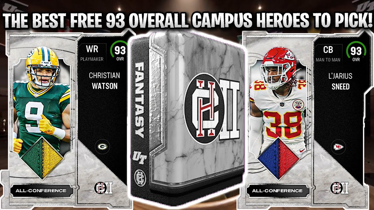 THE BEST FREE 93 OVERALL CAMPUS HEROES 2 PLAYERS TO PICK! | MADDEN 23 ULTIMATE TEAM