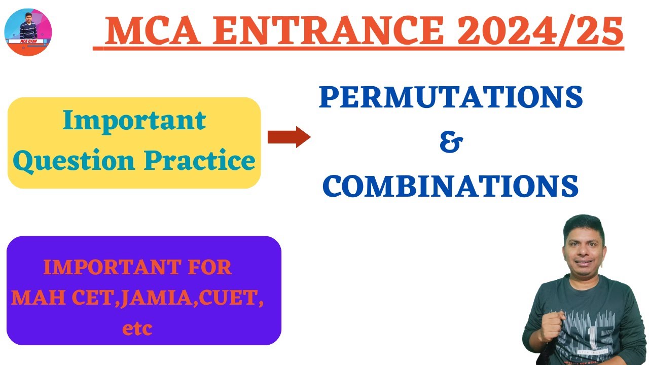 Permutation & Combination- Important Question Practice II Mah Mca Cet 2024