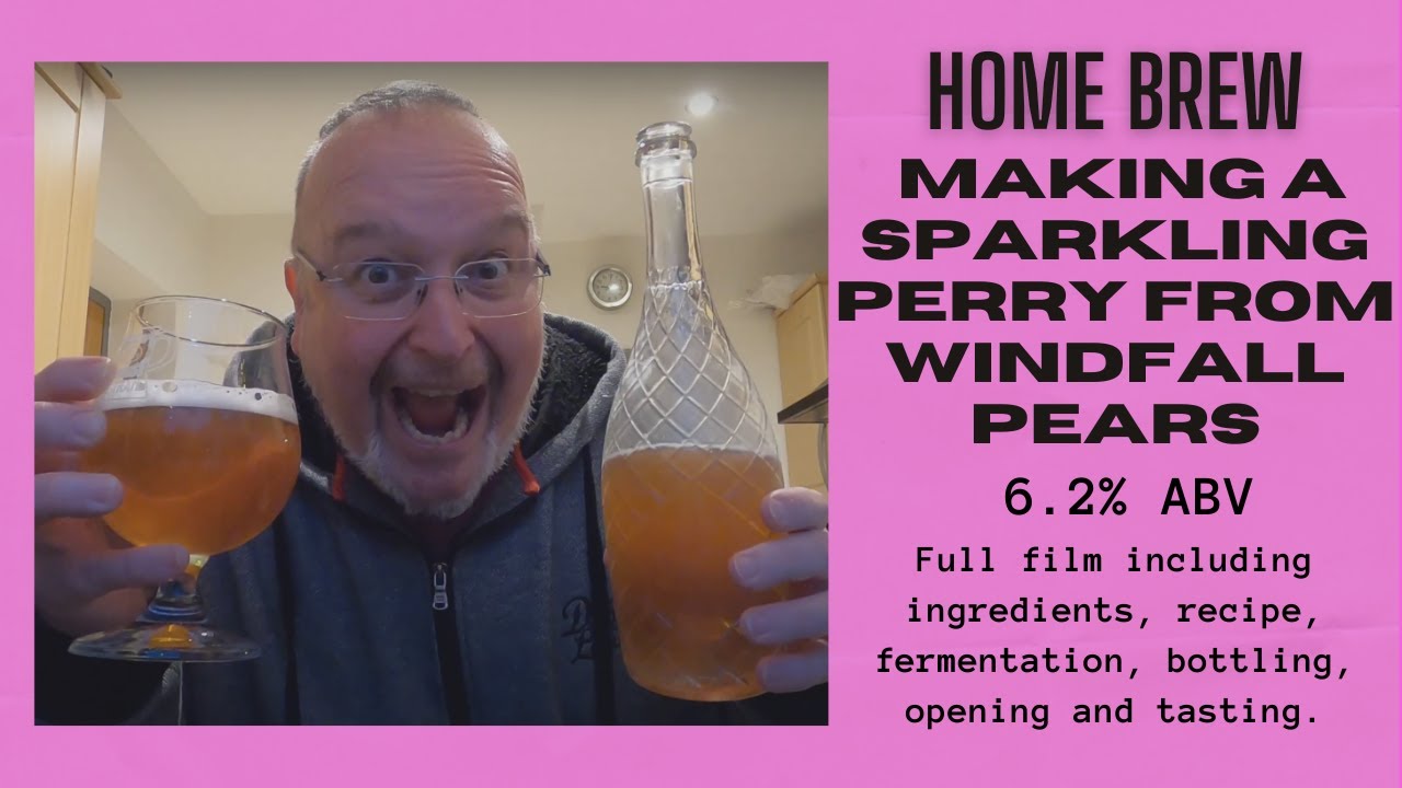 Home Brew: Making a Delicious Sparkling Perry from Windfall Pears at 6.2% ABV