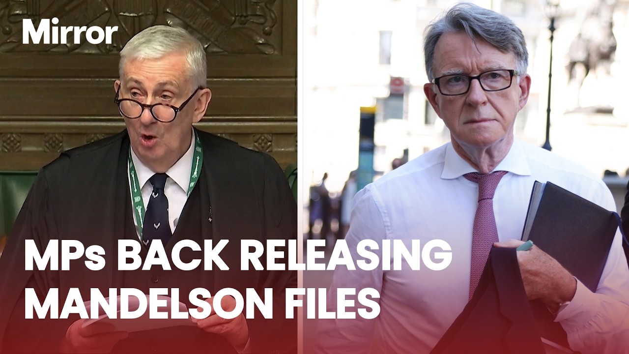 MPs back release of Mandelson files on his appointment as US Ambassador after Epstein scandal