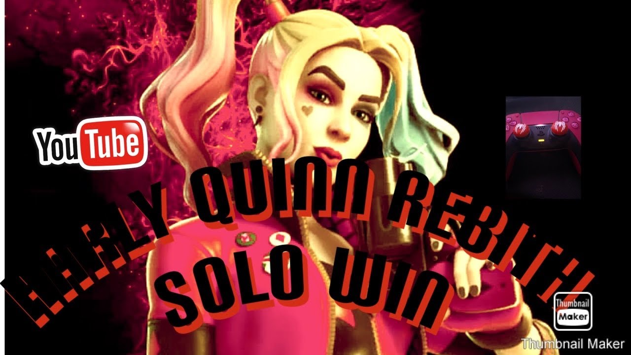 PlayStation 5 Fortnite chapter 3 season 1 ( Solo Win With Harley Quinn Rebirth)
