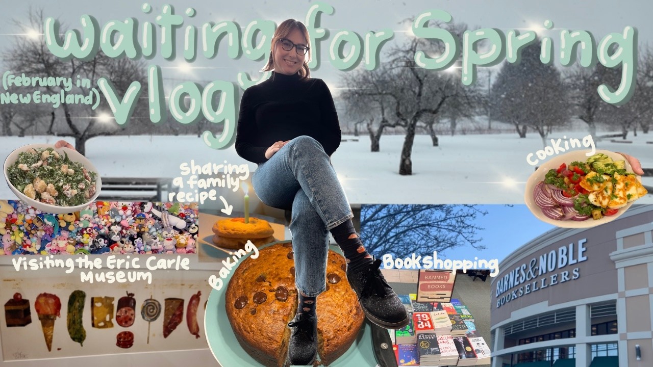Boston Winter 2026 vlog | Snow, museums, shopping, spending time in the kitchen, mini book hauls 📚🐛