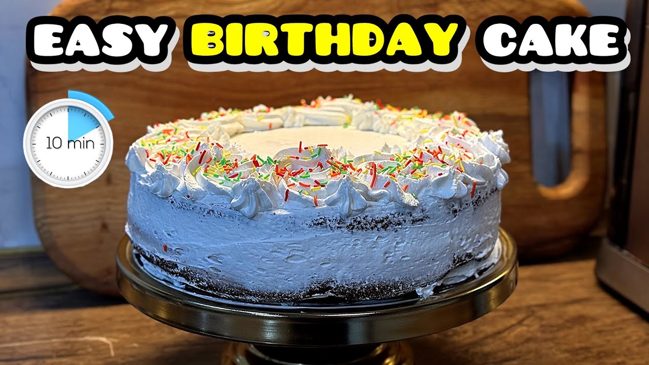 How to make your first birthday cake in just 10 min 😍