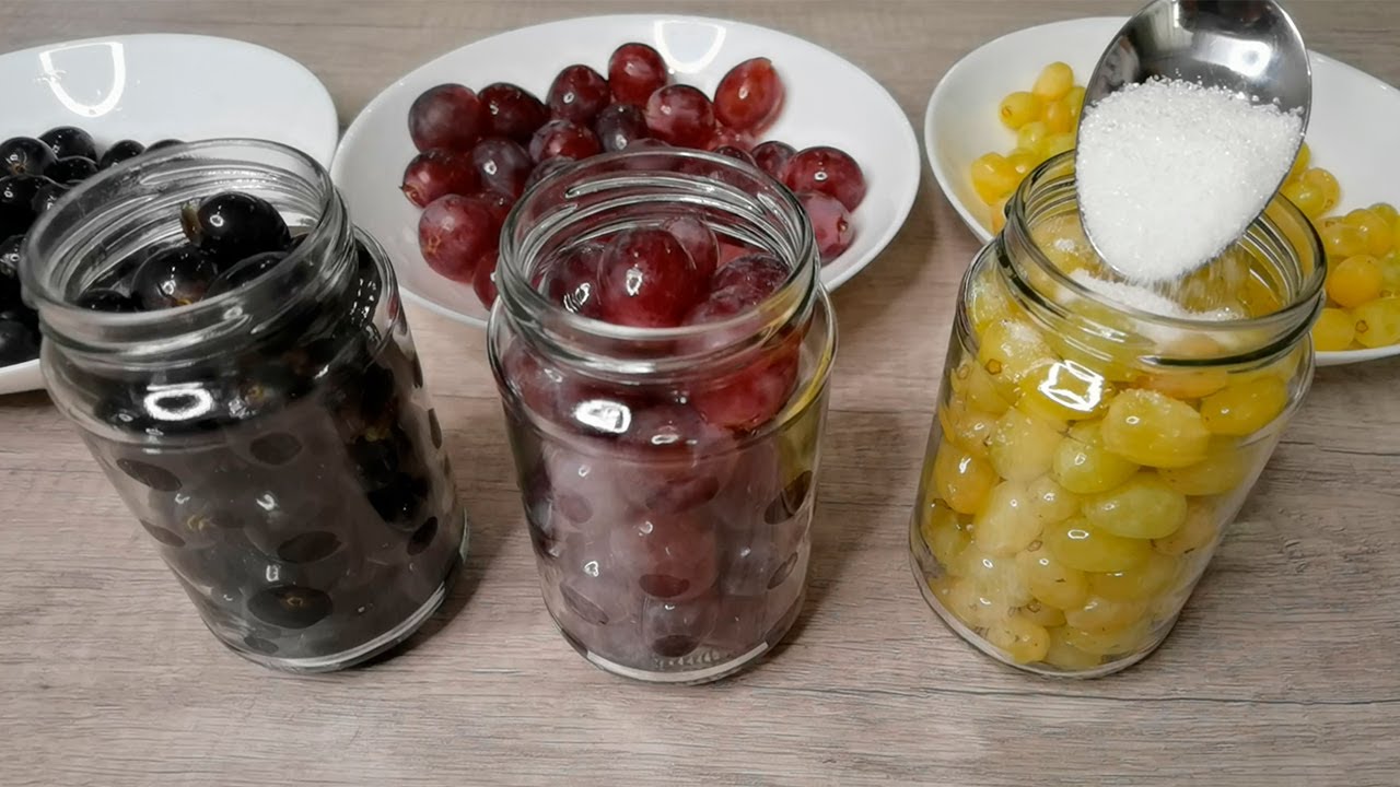 Alles ist verrückt nach diesem Rezept  Wie man Trauben in Banken für den Winter herstellt!