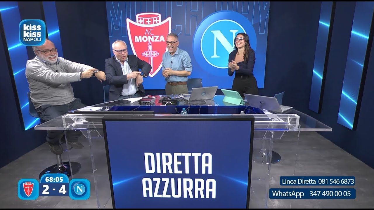 MONZA-NAPOLI 2-4 | LIVE REACTION CARLO ALVINO | KISS KISS NAPOLI
