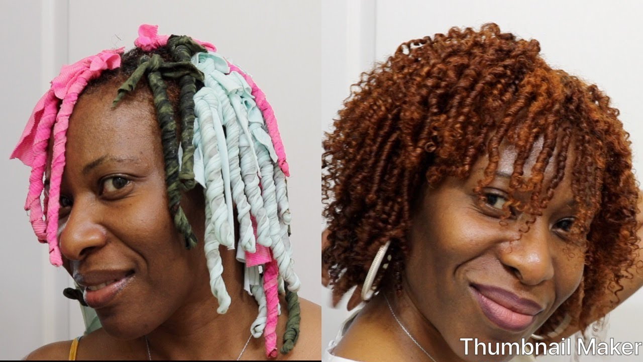 Rag Curls on Natural Hair | Heatless Curls | Natural Hair | Yvebelize
