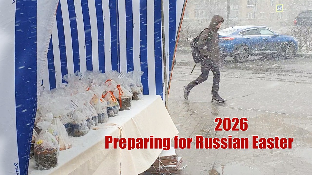 Пасхальные покупки во время снегопада: как отметить российскую Пасху 2026 года?