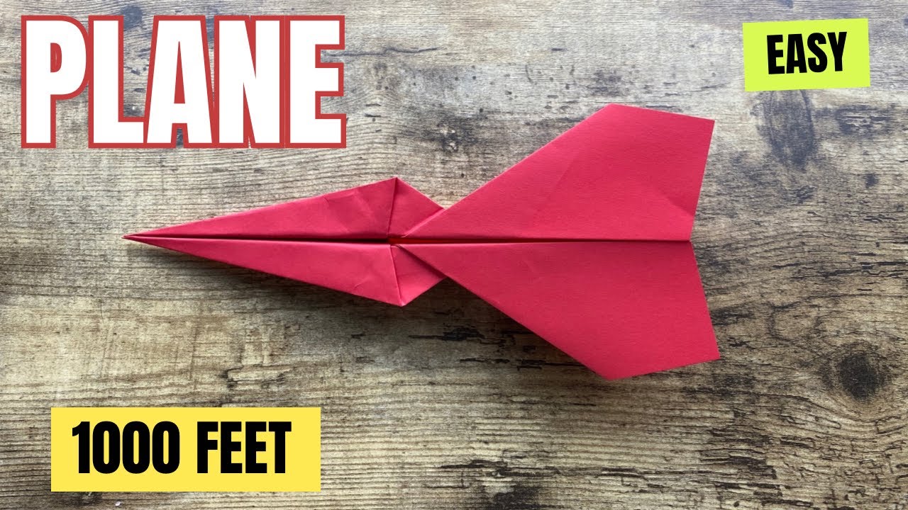ORIGAMI COOL AIRPLANE 1000 FEET EASY TUTORIAL CRAFTING | HOW TO MAKE EASY PAPER PLANE INSTRUCTIONS