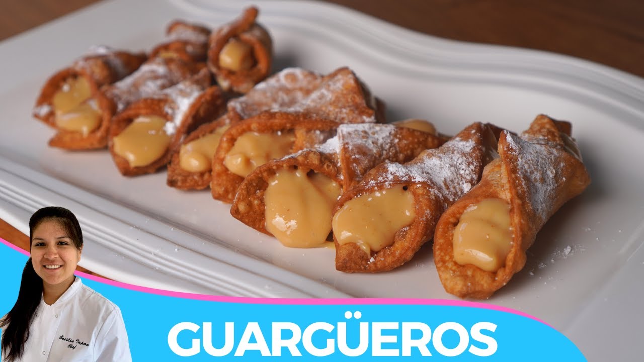 COMO HACER GUARGÜEROS CON MANJAR | RECETA PERUANA FACIL Y DELICIOSA