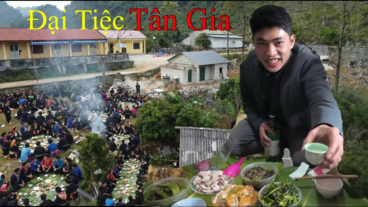 Đại Tiệc Tân Gia Nhà Mới EM PHONG Bữa Cơm Lót Lá Ấm Lòng Tình Dân Bản.