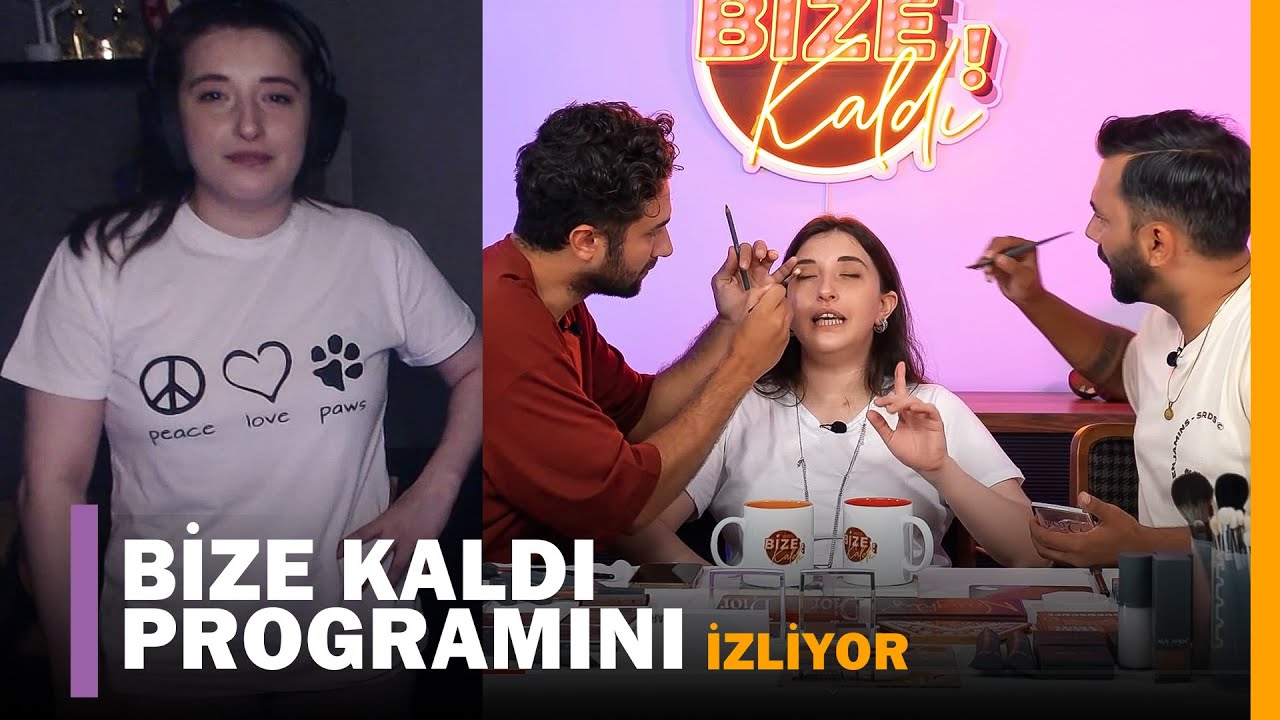 Pqueen - Katıldığı BİZE KALDI Programını İzliyor !