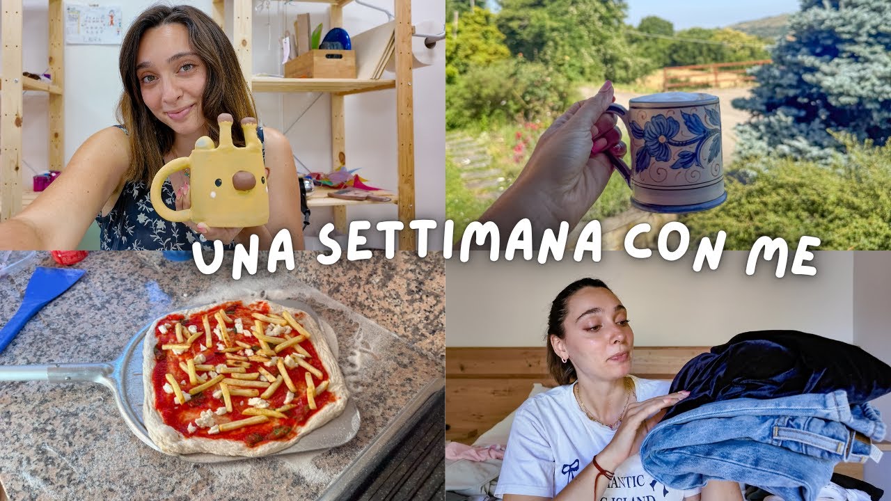 CORSO DI CERAMICA, ESPERIMENTI IN CUCINA e VALIGIA | Weekly Vlog