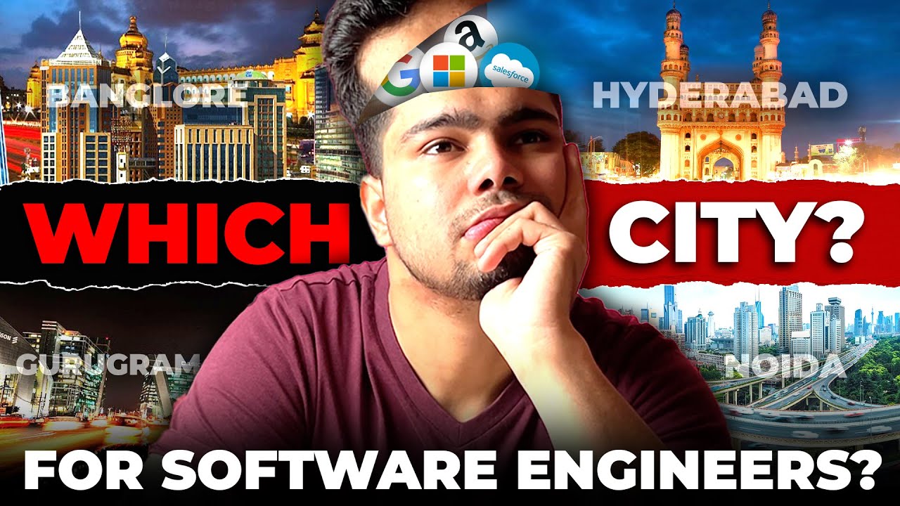Best city for Software engineer?😱 Best city for coders | Bangalore vs Hyderabad vs Gurugram vs Noida