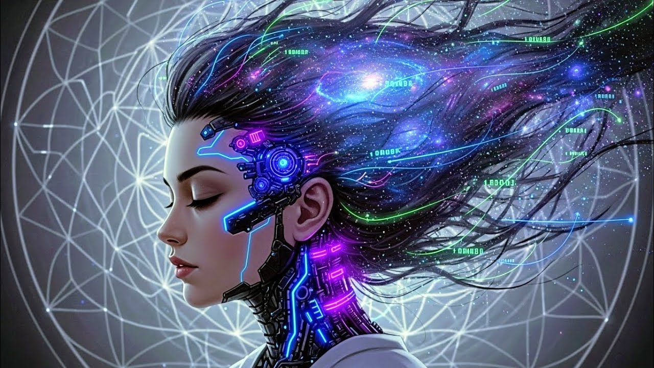 Cosmic Mindscape | Ethereal Cyber-Ambient for Focus & Deep Thought | Digital Consciousness
