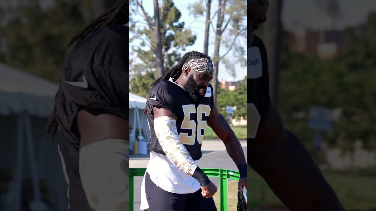 Demario Davis Ready to Work at Training Camp #saints #nfl #shorts