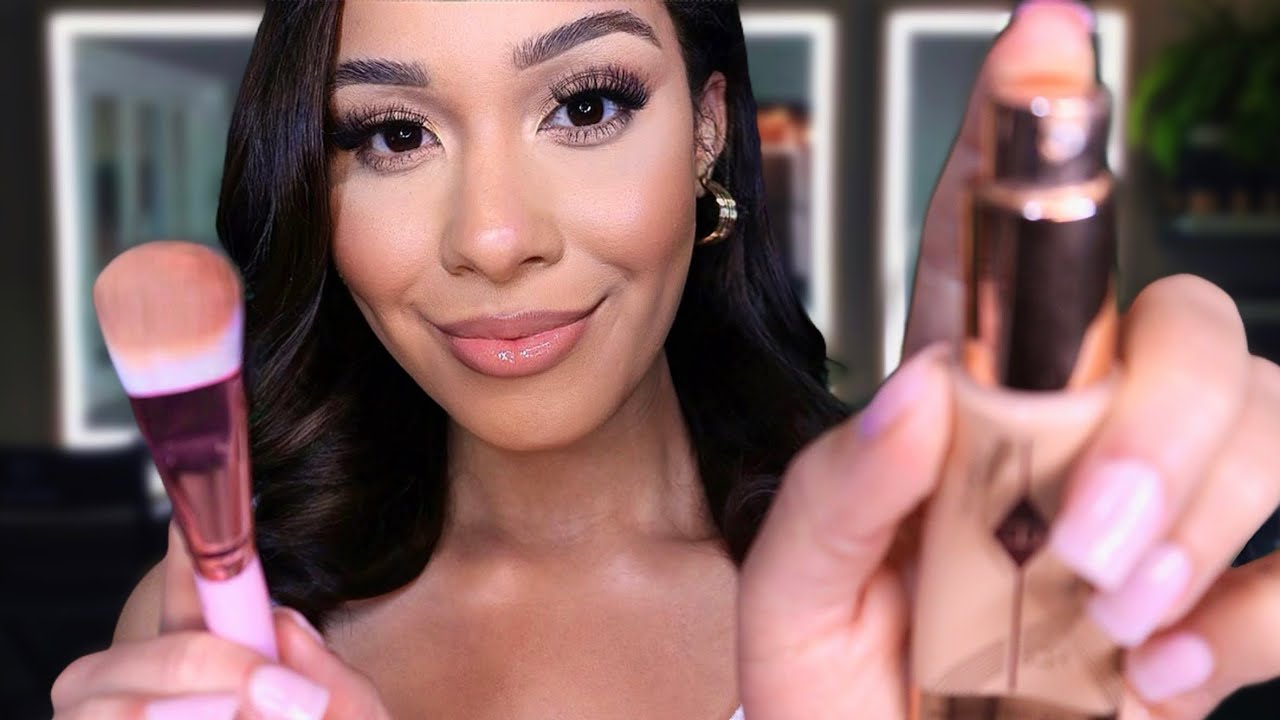 ASMR Relaxing Makeup Roleplay 🌸Doing Your Makeup With Layered Sounds ~ Personal Attention