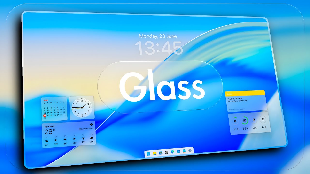 Как сделать Windows 11 похожей на macOS 26 Tahoe — Liquid Glass