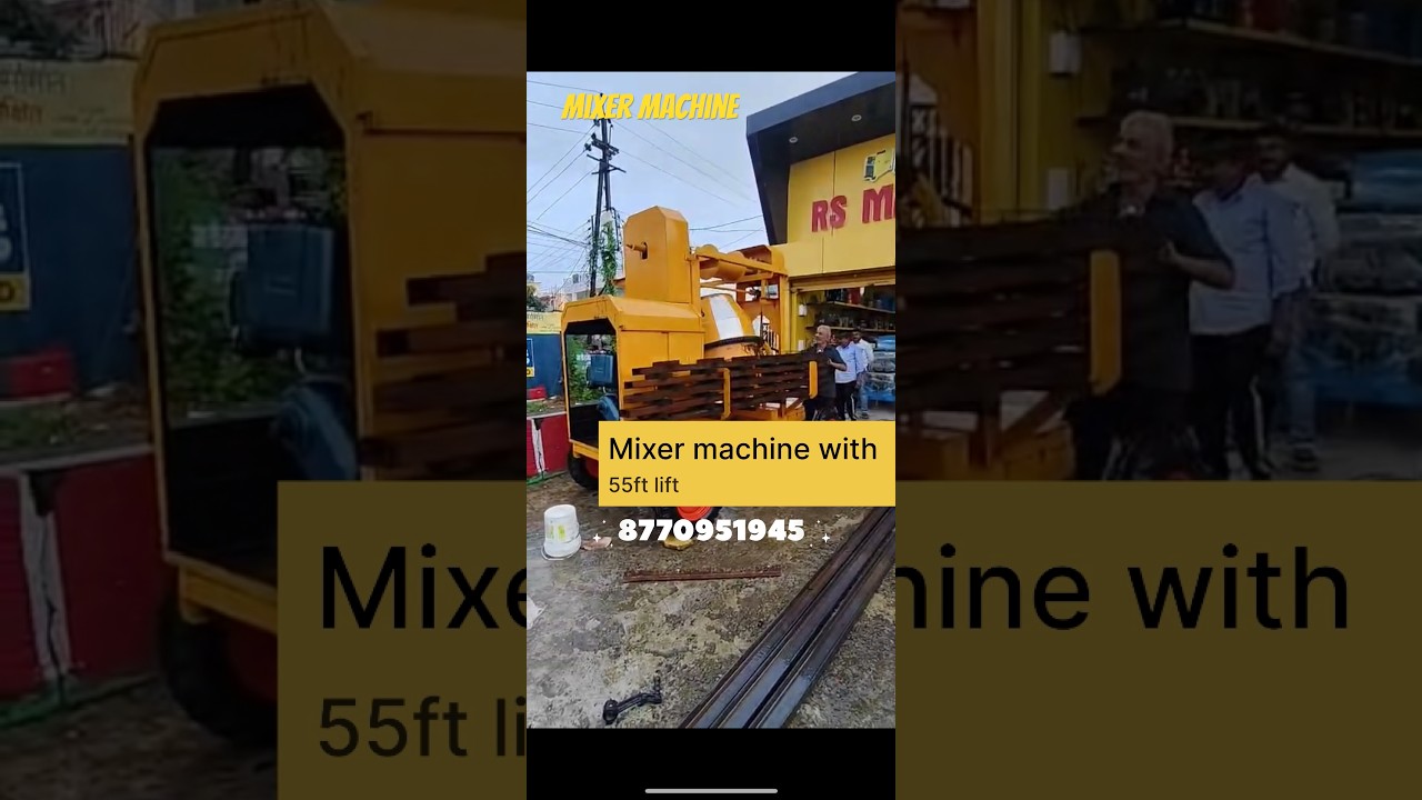 Concrete mixer / mixer machine 1 bag/ lift mixer