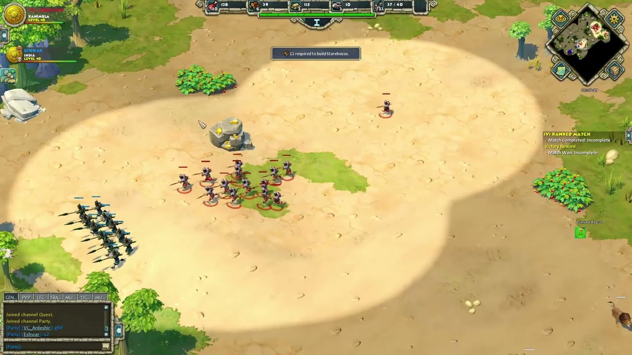 A short war with Eshwar! AoEO PvP with the prodigy