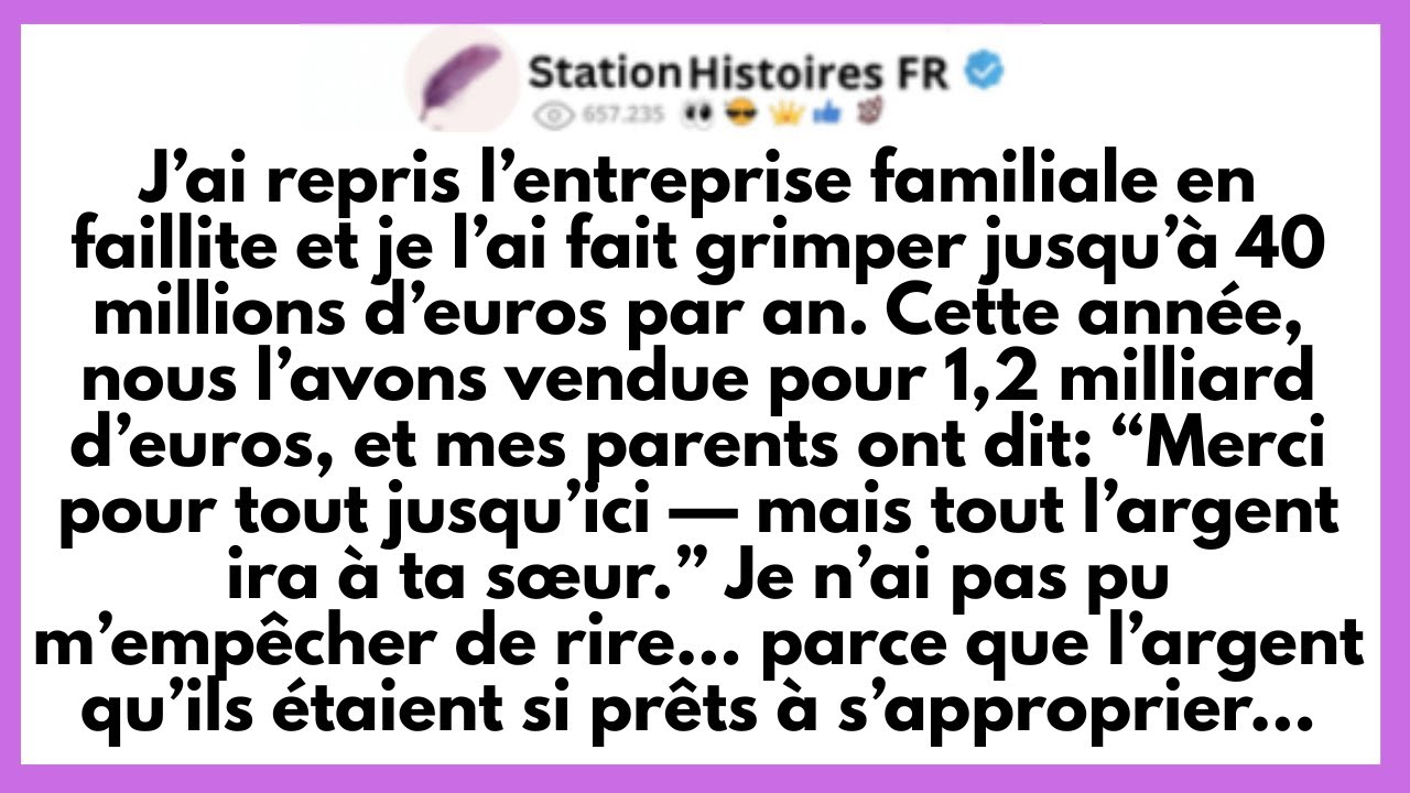 Mes Parents Avaient Prévu De M’Évincer De L’Entreprise Que J’Avais Sauvée De La Faillite — Sans...