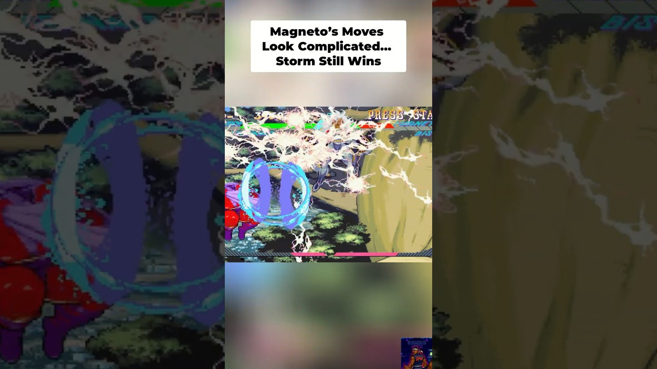 Storm vs Magneto | X-Men vs Street Fighter (PS1) #shorts