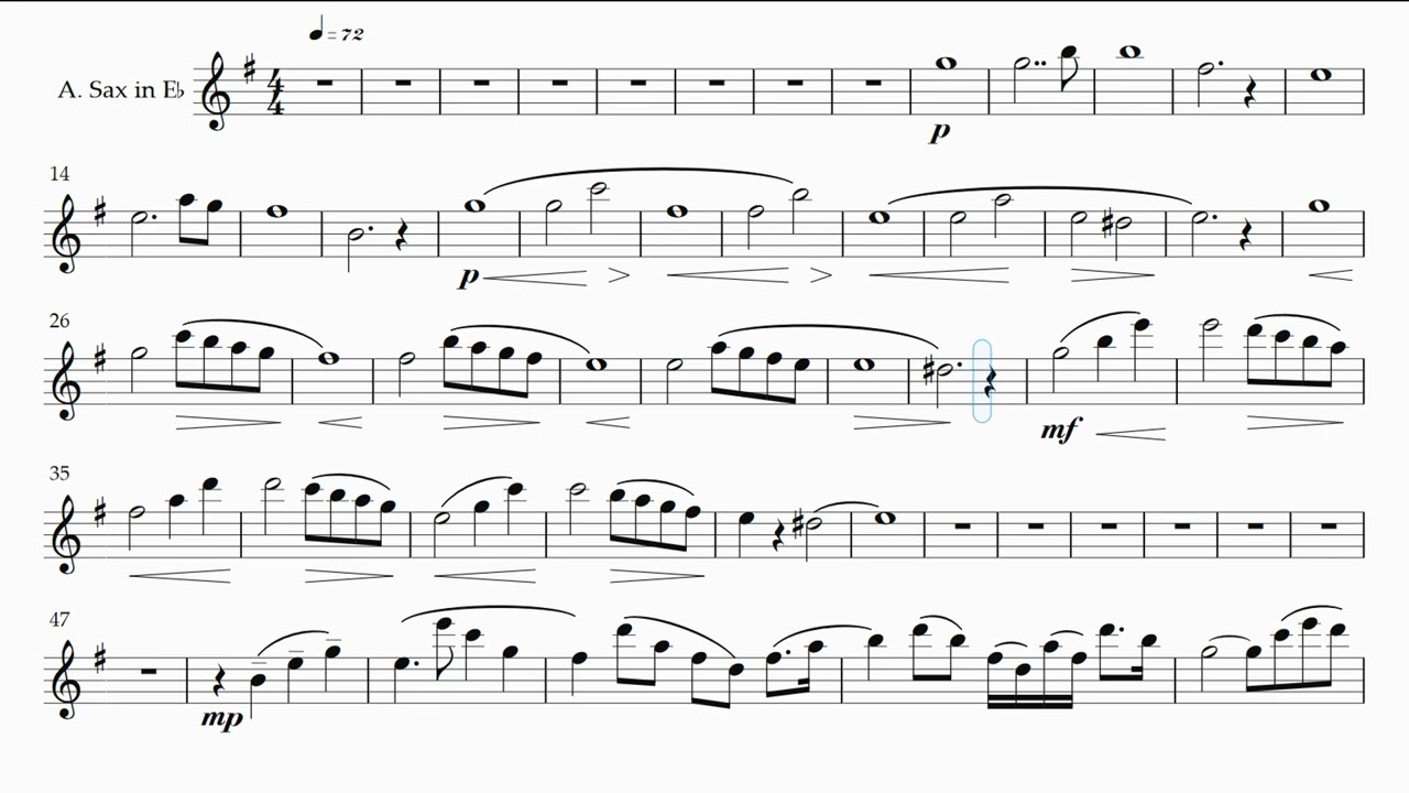 'Ave Maria' (Caccini) Alto Saxophone Sheet Music