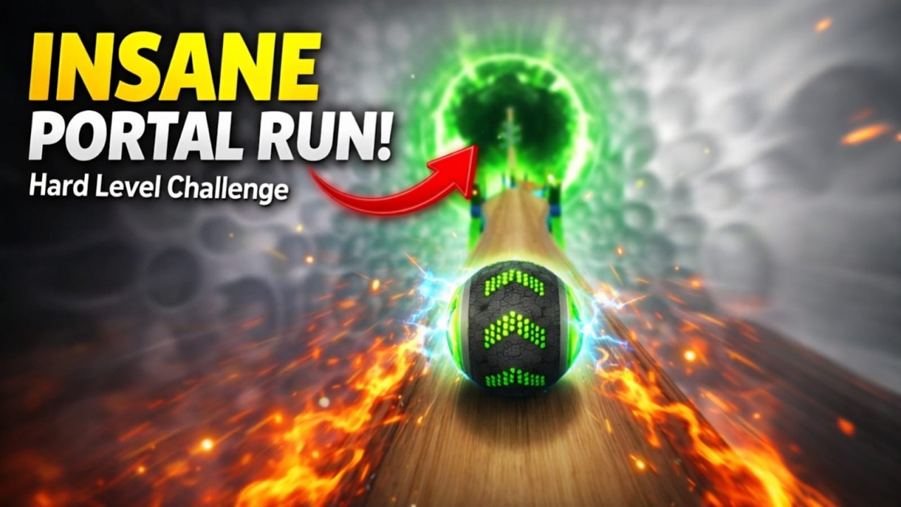 🔴 LIVE Going Balls Hard Level Portal Run Challenge  | Continuous Gameplay