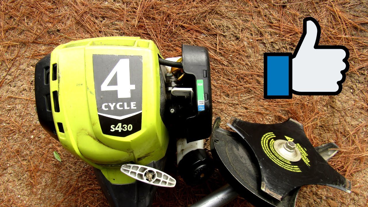 RYOBI 4 STROKE S430 WEED WHIP TEST AND REVIEW 2021