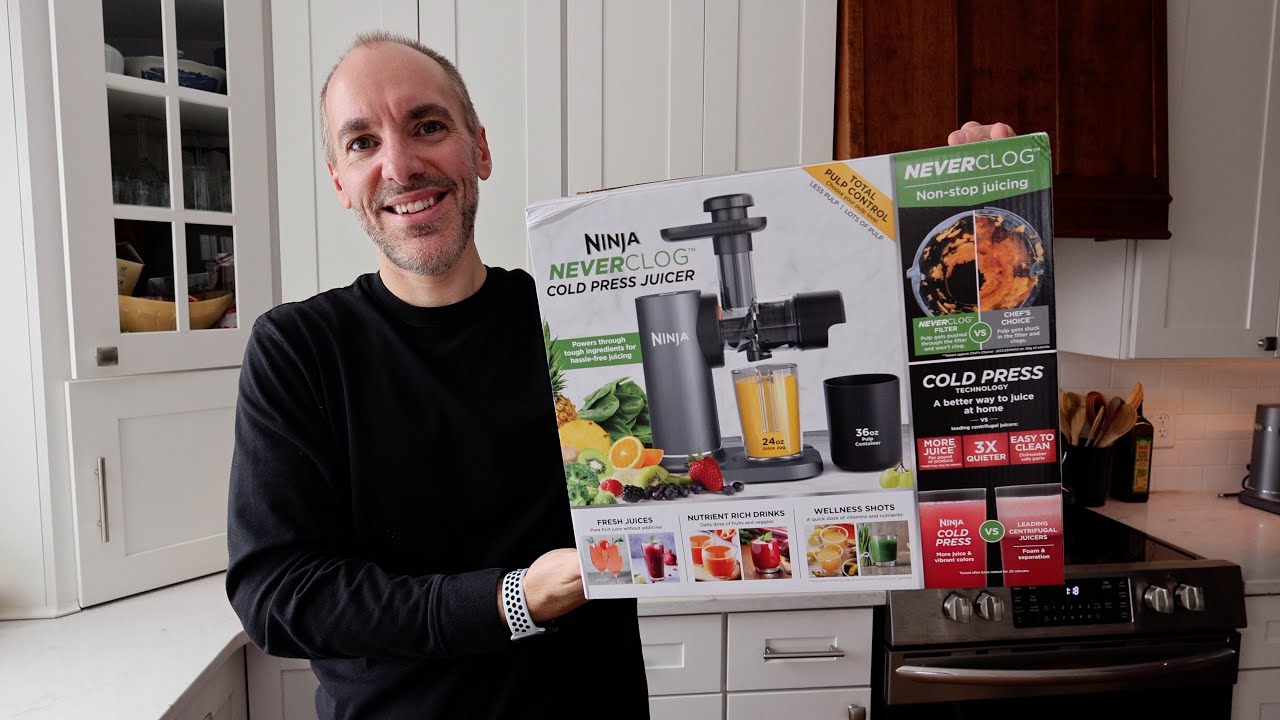 Ninja JC151 NeverClog Cold Press Juicer Unboxing, Setup, Testing