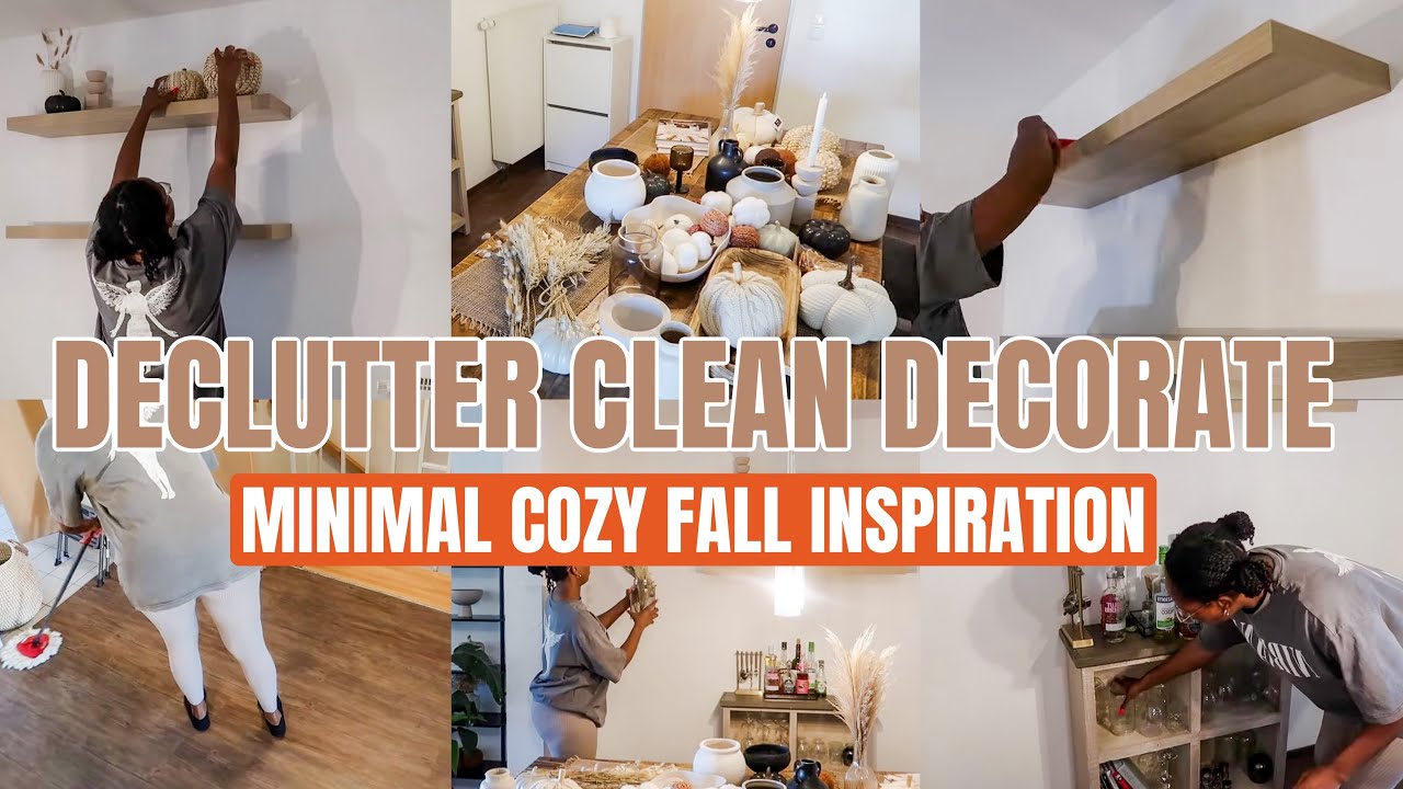 FALL DECLUTTER DECORATE & CLEAN WITH ME | EXTREME CLEANING MOTIVATION| 2023 FALL COZY MINIMAL DECOR