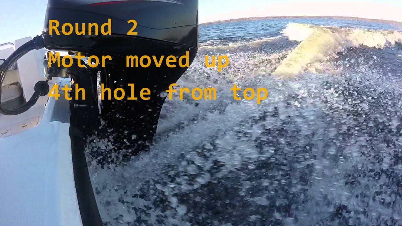 Outboard Motor depth setting