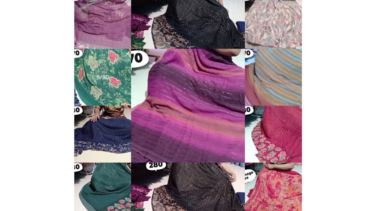 Joint Saree ₹270 new design saree sequence sarees soft material WhatsApp order number 6382351606