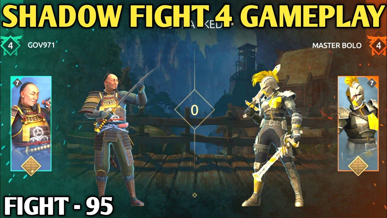 Fight - 95 || shadow fight 4 gameplay || ranked match  || shadow fight 4 || android games