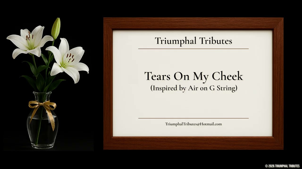 Tears On My Cheek (Inspired by Air on the G String)
