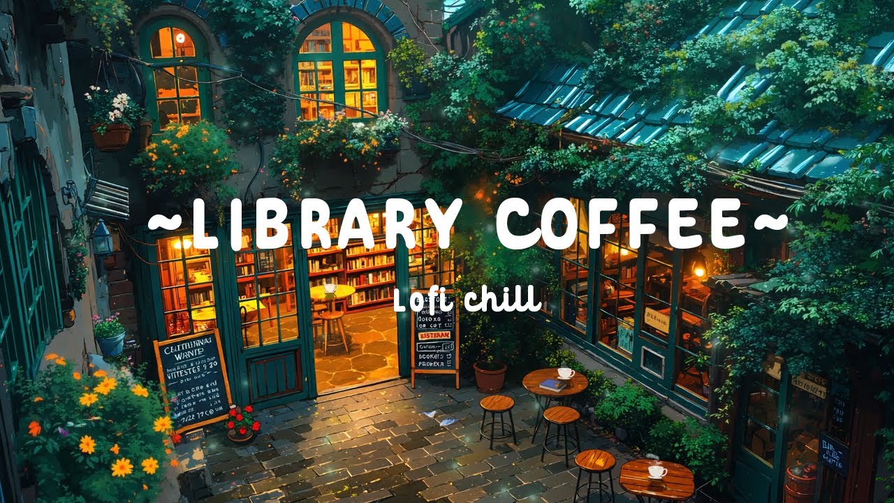 Cozy Library Coffee Shop Lofi ☕ &mdash; Deep Focus to Work, Study & Relax | Lofi Music