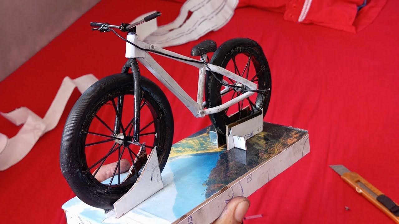 COMO FAZER MINI BICICLETA DE PAPEL (PARTE 1)