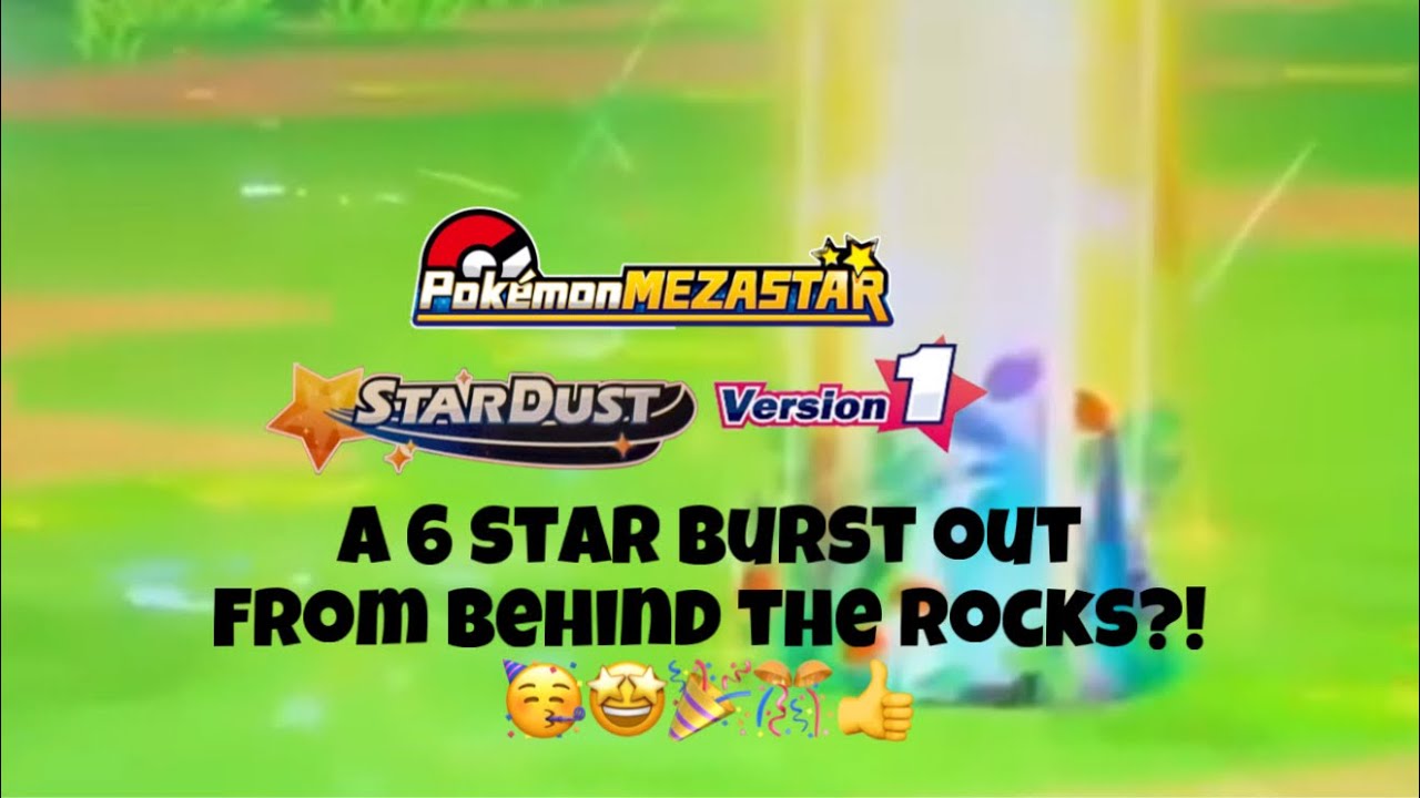 *ANOTHER 6 STAR BEHIND THE ROCKS!!!* Pokemon Mezastar Starudst 1!!!