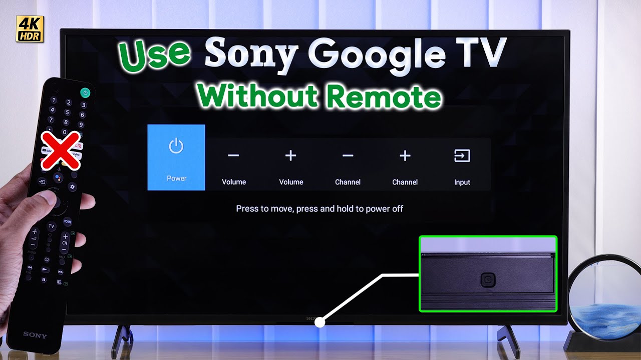 How to Use Sony Google TV without Remote! [Turn On/Off, Change Volume, Channels & Input]