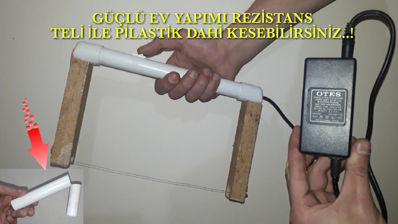 Strafor Kesim Makinası Yapımı. G&uuml;cl&uuml; Rezistans Teli İle Plastik Dahi Kesebilirsiniz Ev Yapımı DIY