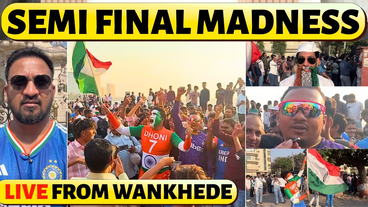 🔴CRAZY Scenes Outside Wankhede Stadium Before IND vs ENG Semi Final