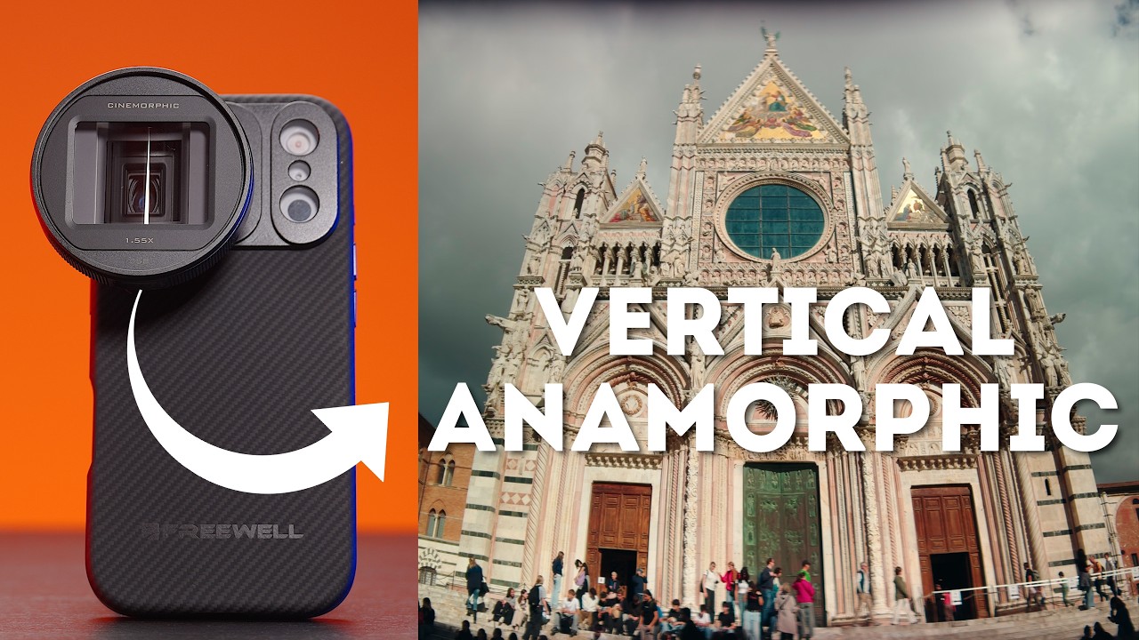 Как снимать вертикальное анаморфное видео на iPhone или камеру с объективом 1,55x