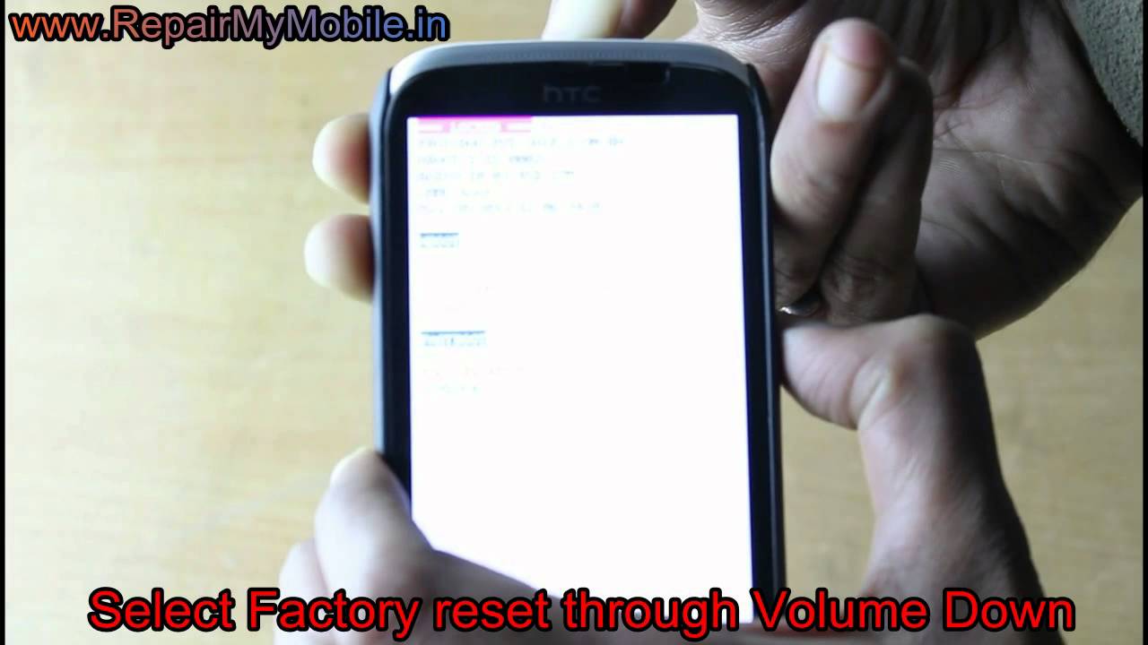 Hard Reset HTC Desire X Dual Sim to Remove Password