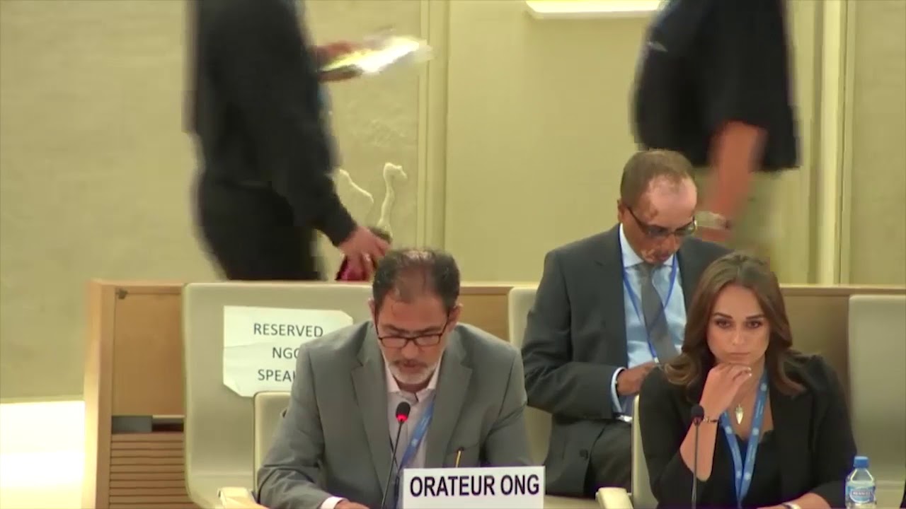 Altaf Hussain Wani, World Muslim Congress, Item 5 General Debate - 27th Meeting, HRC39 210918