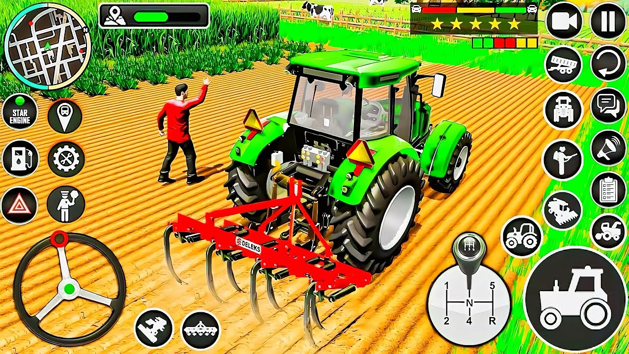 Modern Tractor Farming Driving Simulator 3D 🚜New Tractor Games - Android Gameplay