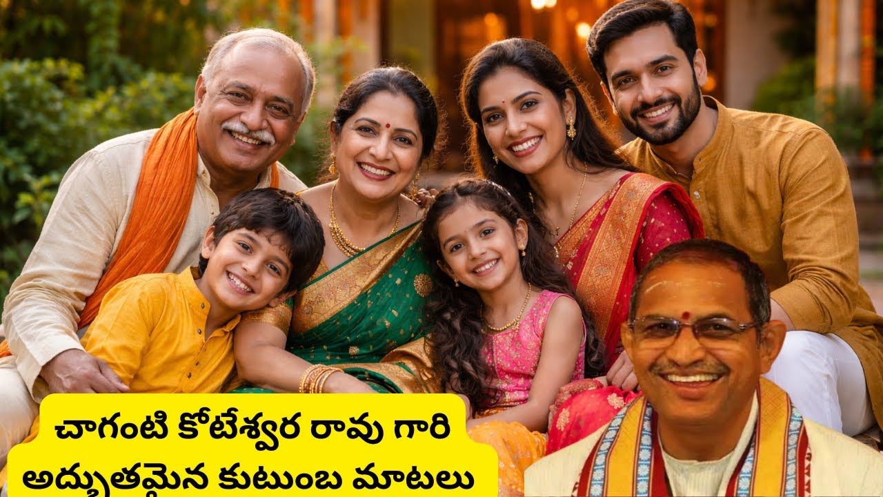 Chaganti gari latest speech about family relationship telugu