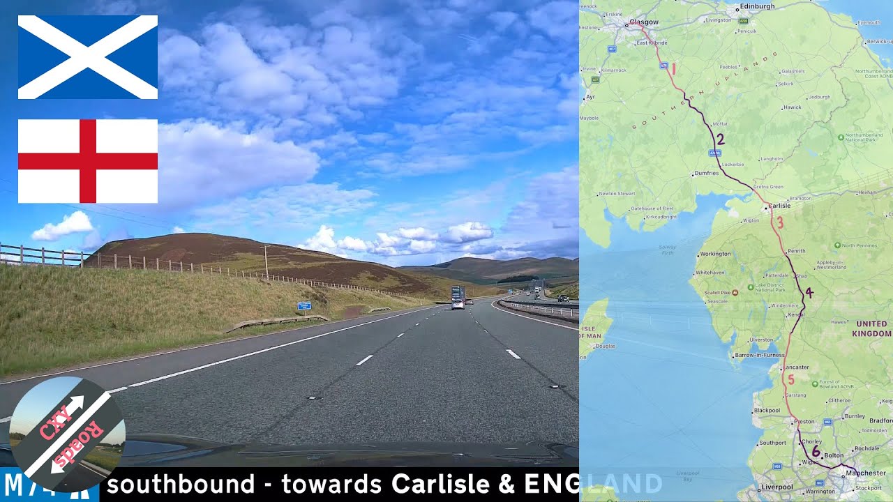 [UK] Glasgow to Manchester in 10 minutes - full road trip hyperlapse