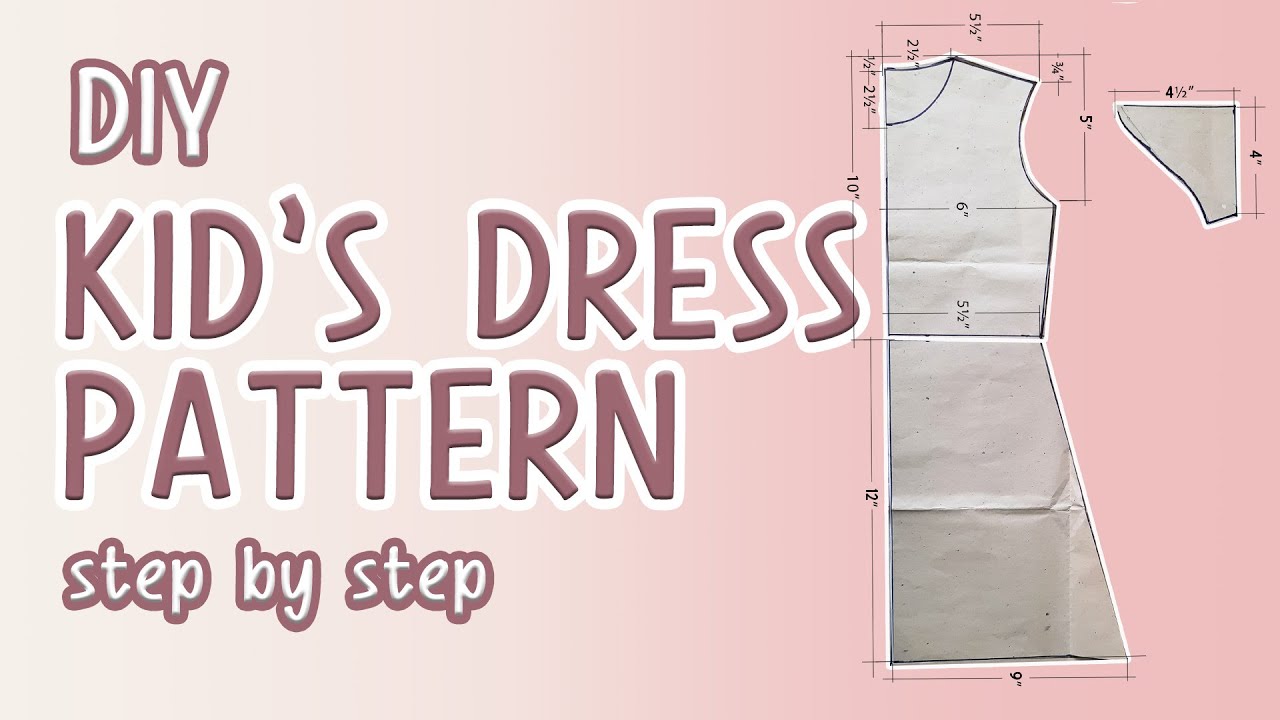 ⭐️HOW TO MAKE KIDS DRESS PATTERN TUTORIAL | DRESS DRAFTING | SEWING EOMMA❤️