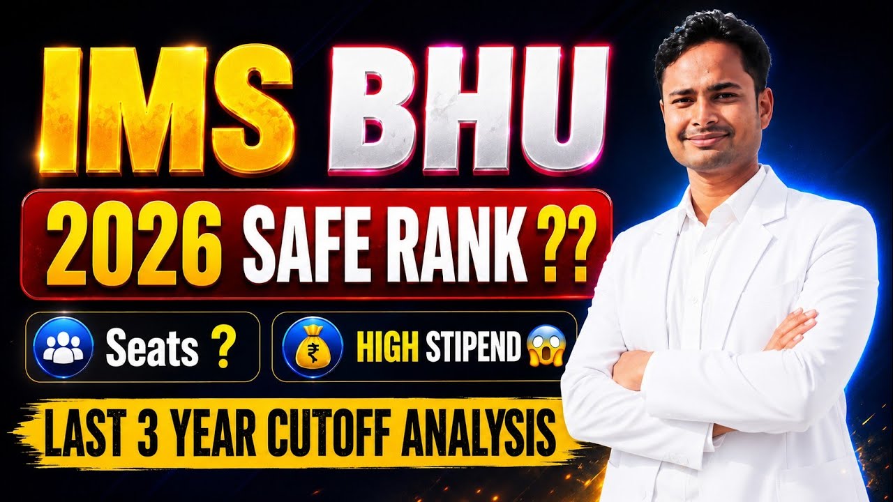 IMS BHU BAMS 2026 Safe Rank 🔥 | Official Cutoff Analysis | Fees, Stipend, Bond & Seats
