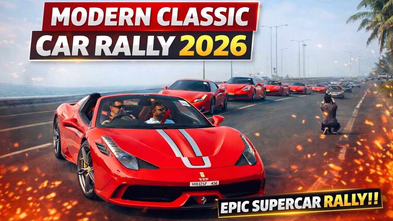 MODERN CLASSIC CAR RALLY 🇮🇳❤️ | 2026 | EPIC SUPERCARS RALLY!!! | spotsbydhruv 
